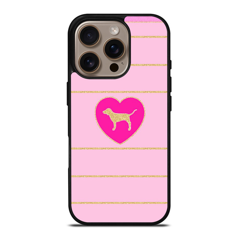 DOG PINK VICTORIA'S SECRET 2 iPhone 16 Pro Case