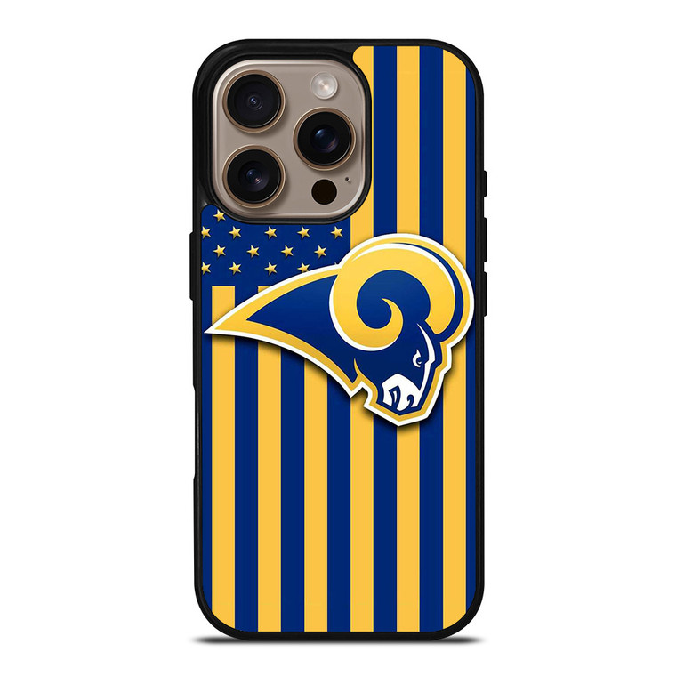 LA RAMS LOGO NFL iPhone 16 Pro Case LA RAMS LOGO NFL iPhone 16 Pro Case