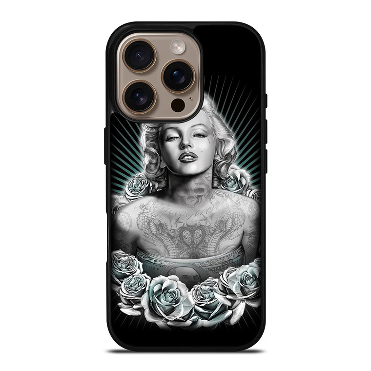 MARILYN MONROE WITH TATTOO iPhone 16 Pro Case MARILYN MONROE WITH TATTOO iPhone 16 Pro Case