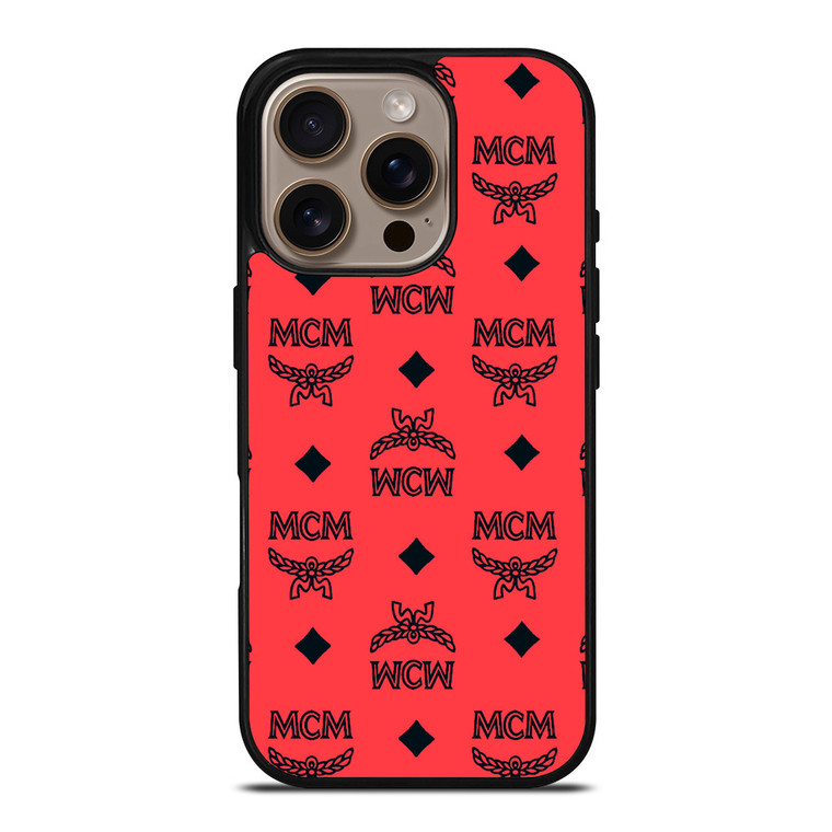 MCM WORLDWIDE PATTERN 2 iPhone 16 Pro Case MCM WORLDWIDE PATTERN 2 iPhone 16 Pro Case