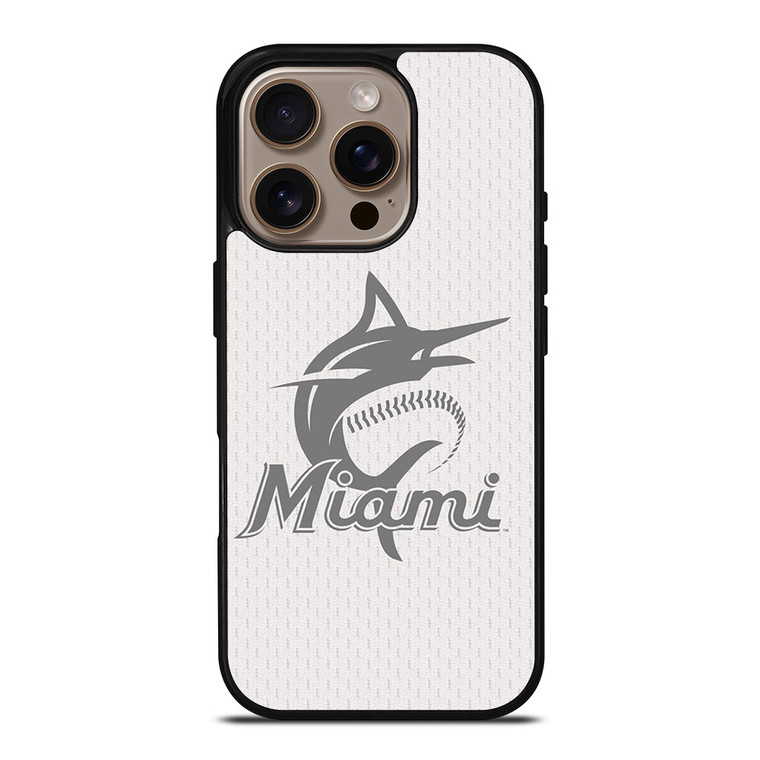 MIAMI MARLINS MLB LOGO 2 iPhone 16 Pro Case MIAMI MARLINS MLB LOGO 2 iPhone 16 Pro Case