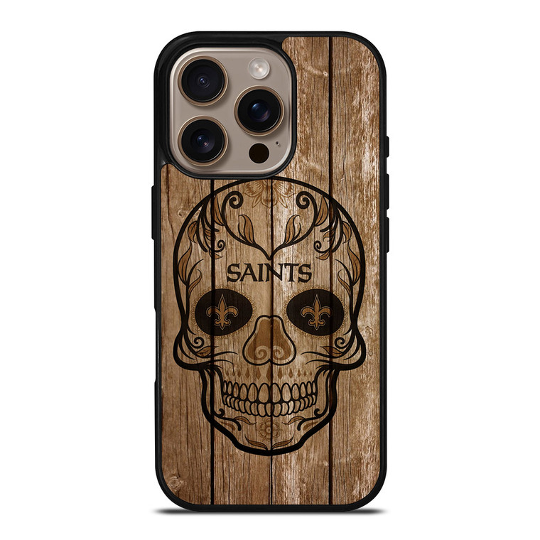 NEW ORLEANS SAINTS SKULL 2 iPhone 16 Pro Case