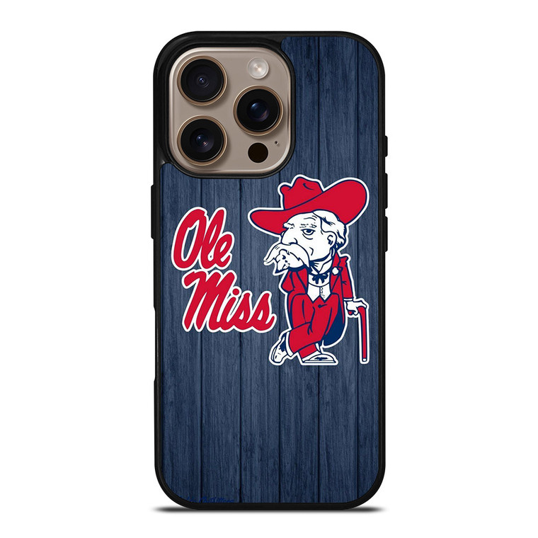 OLE MISS BASEBALL LOGO iPhone 16 Pro Case