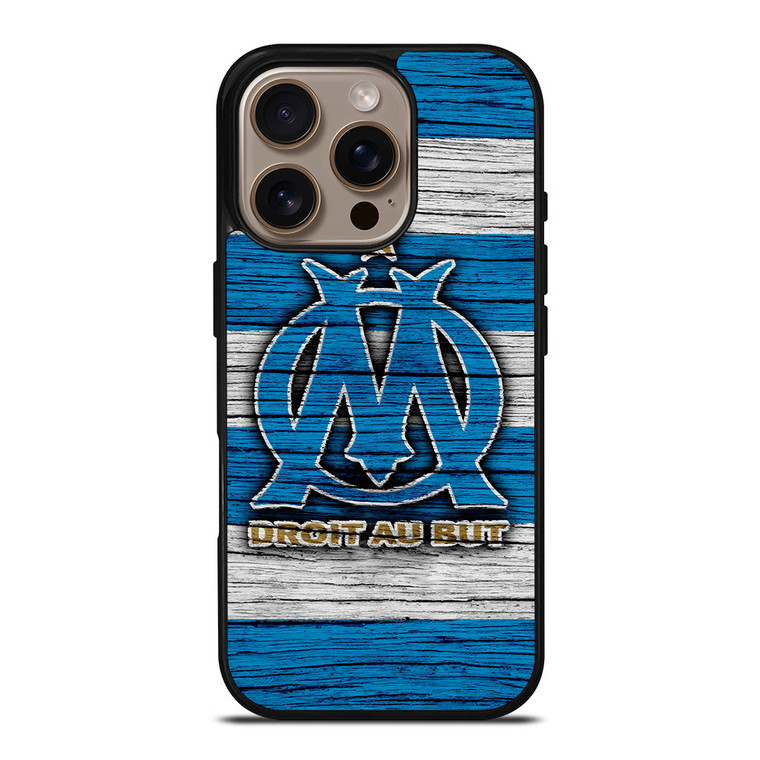 OLYMPIQUE DE MARSEILLE LOGO WOODEN iPhone 16 Pro Case