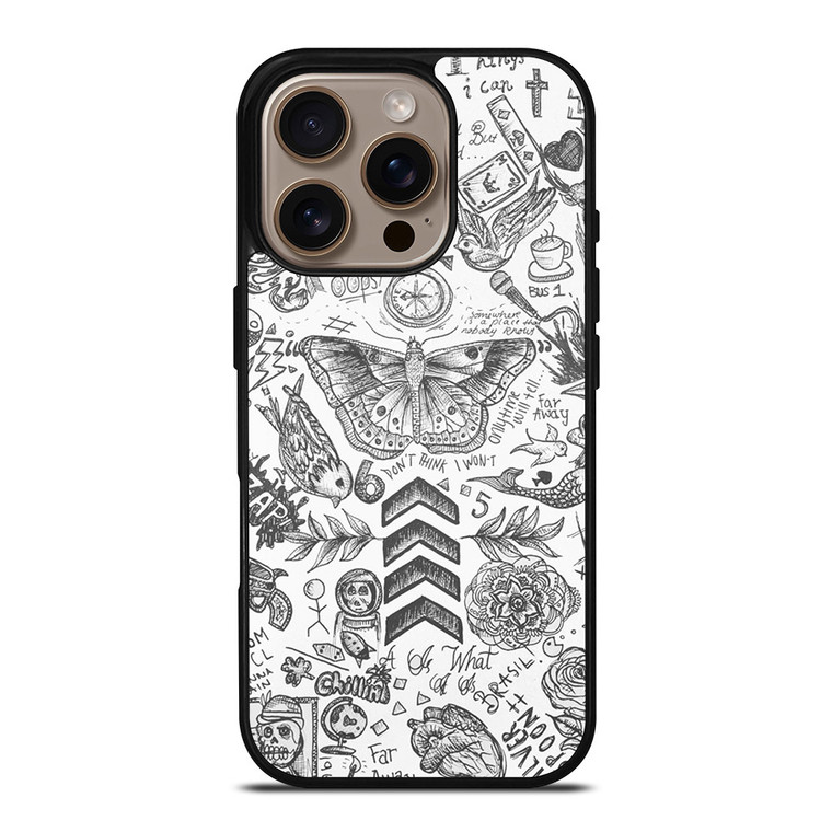 ONE DIRECTION TATTOOS iPhone 16 Pro Case