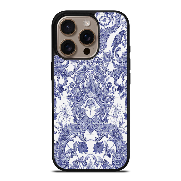 PARROT DAMASK iPhone 16 Pro Case
