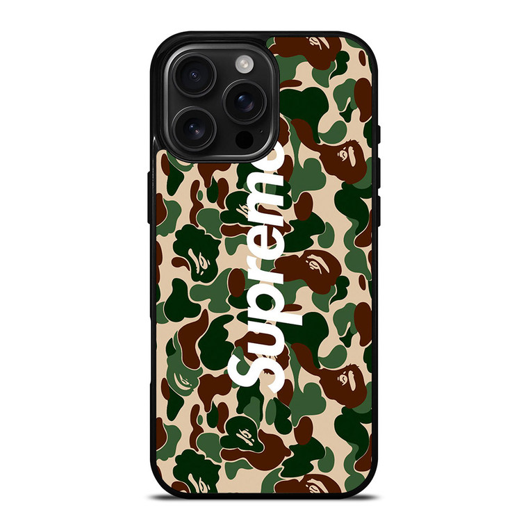 BAPE CAMO SUPREME iPhone 16 Pro Max Case