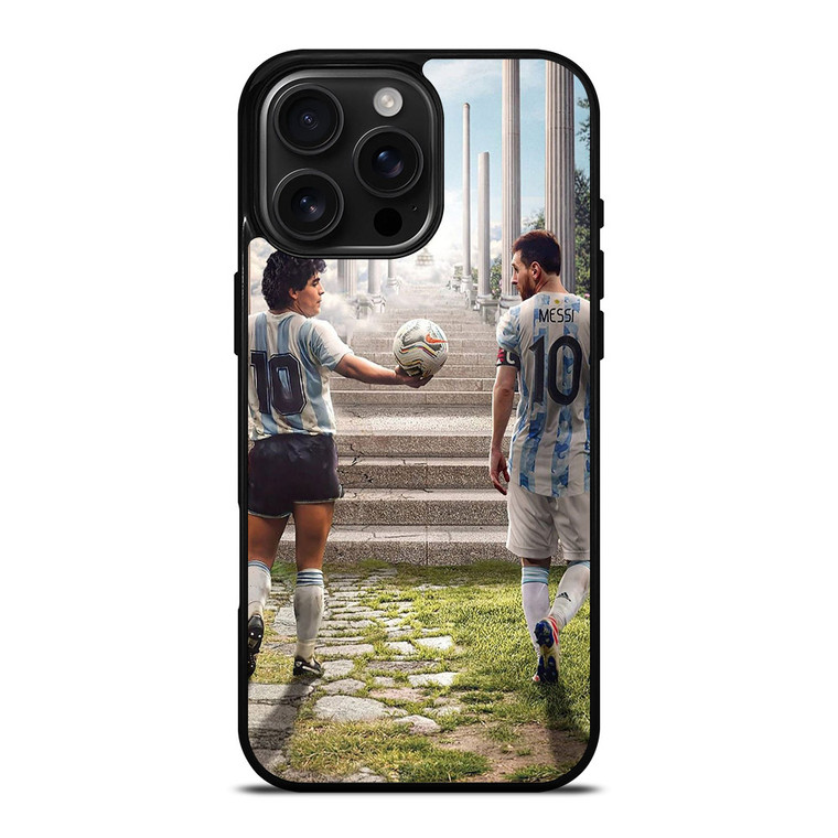 DIEGO MARADONA AND LIONEL MESSI iPhone 16 Pro Max Case