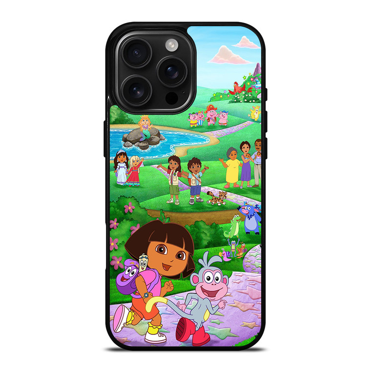 DORA THE EXPLORER CHARACTERS iPhone 16 Pro Max Case DORA THE EXPLORER CHARACTERS iPhone 16 Pro Max Case