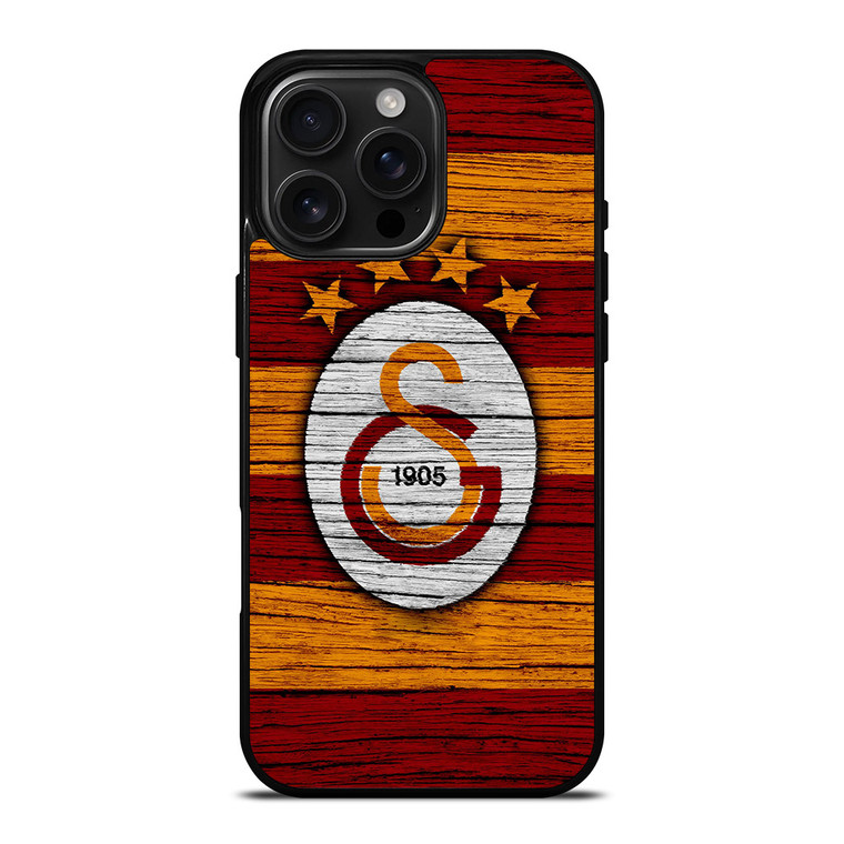 GALATASARAY FC LOGO WOODEN iPhone 16 Pro Max Case