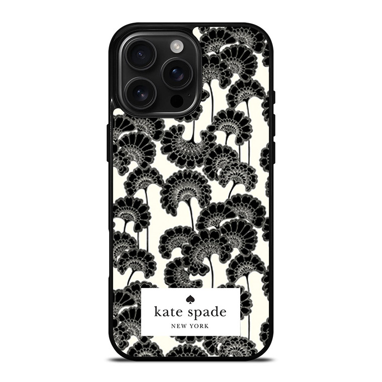 JAPANESE BLACK FLORAL KADE SPADE iPhone 16 Pro Max Case