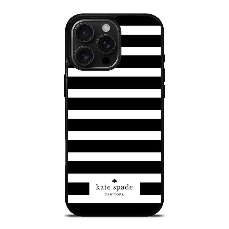 KATE SPADE BLACK WHITE iPhone 16 Pro Max Case KATE SPADE BLACK WHITE iPhone 16 Pro Max Case