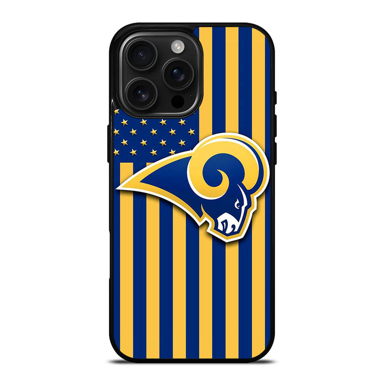 LA RAMS LOGO NFL iPhone 16 Pro Max Case LA RAMS LOGO NFL iPhone 16 Pro Max Case