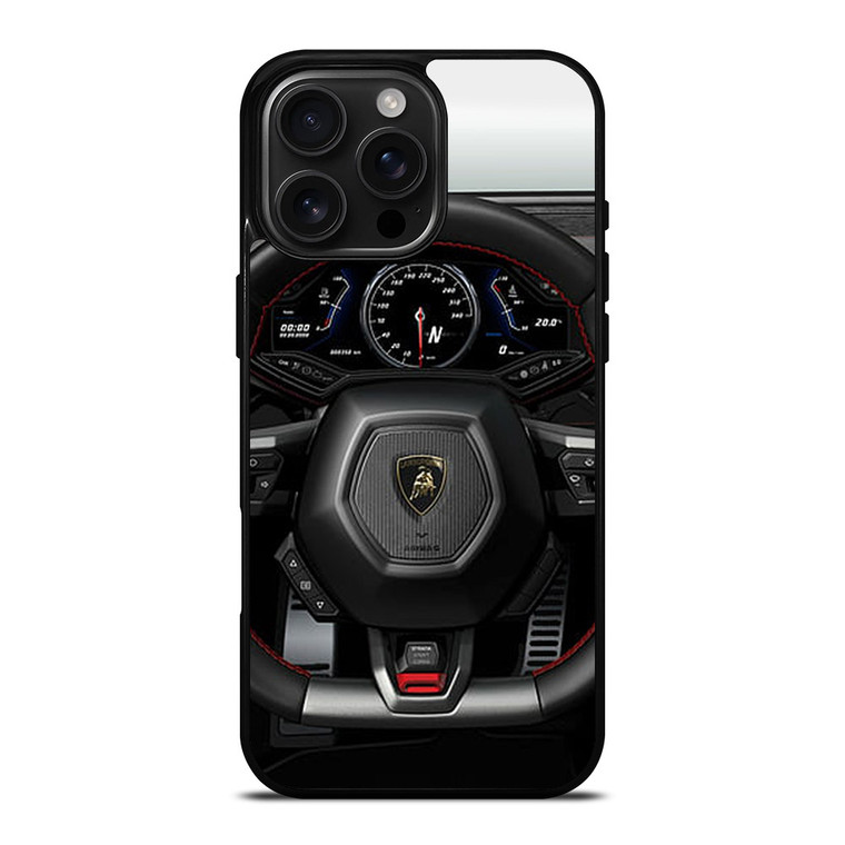LAMBORGHINI STEERING WHEEL iPhone 16 Pro Max Case LAMBORGHINI STEERING WHEEL iPhone 16 Pro Max Case
