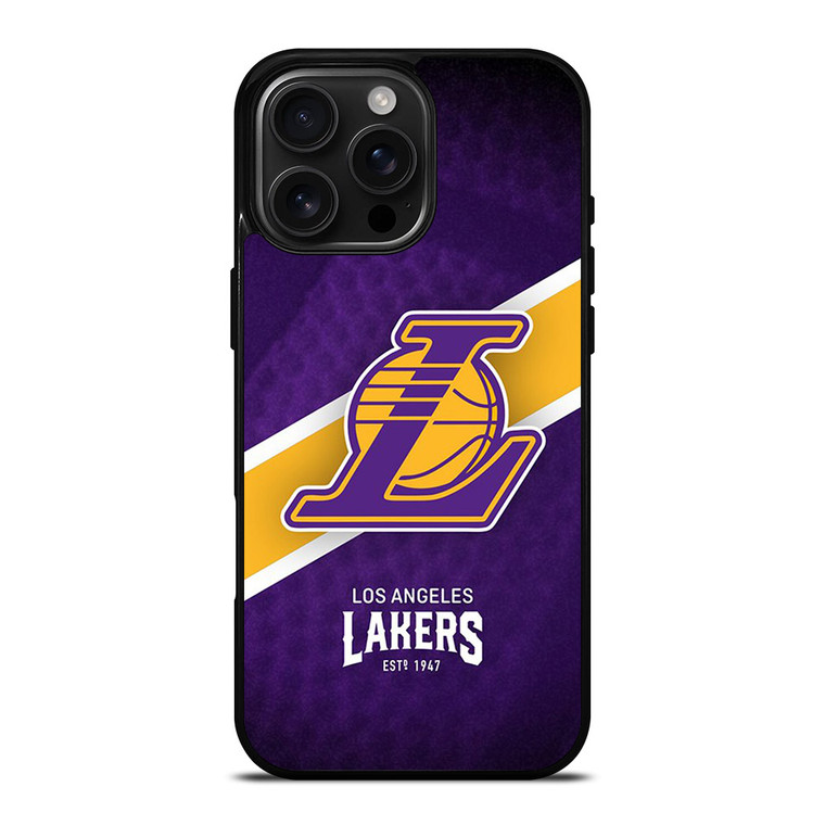 LOS ANGELES LAKERS LOGO 3 iPhone 16 Pro Max Case LOS ANGELES LAKERS LOGO 3 iPhone 16 Pro Max Case