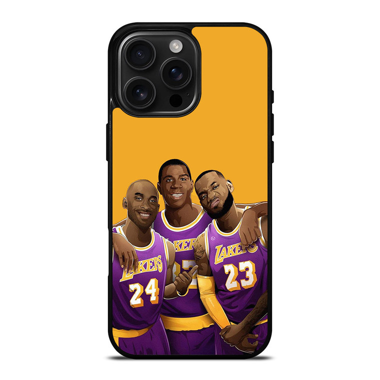 LOS ANGELES LAKERS PLAYERS iPhone 16 Pro Max Case