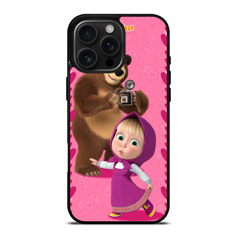 MASHA AND THE BEAR CUTE MODEL iPhone 16 Pro Max Case