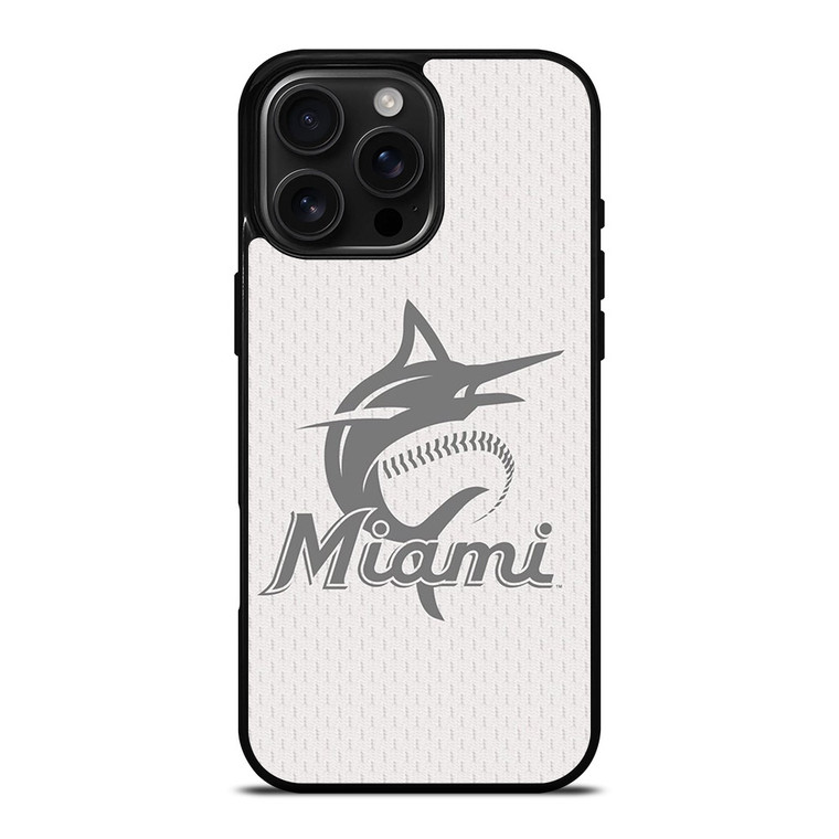 MIAMI MARLINS MLB LOGO 2 iPhone 16 Pro Max Case MIAMI MARLINS MLB LOGO 2 iPhone 16 Pro Max Case