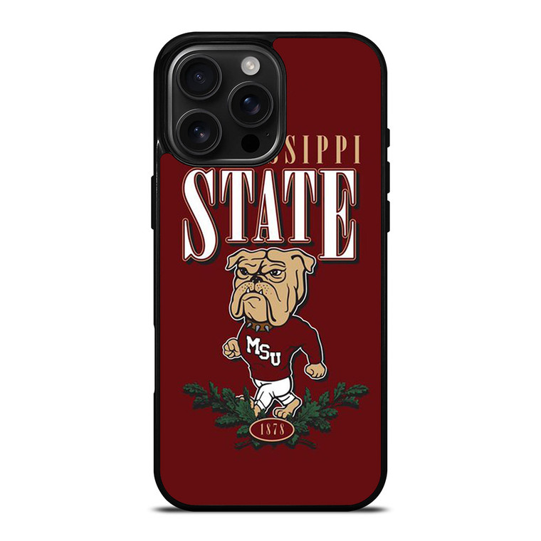 MISSISSIPPI STATE BULLDOGS SYMBOL iPhone 16 Pro Max Case MISSISSIPPI STATE BULLDOGS SYMBOL iPhone 16 Pro Max Case
