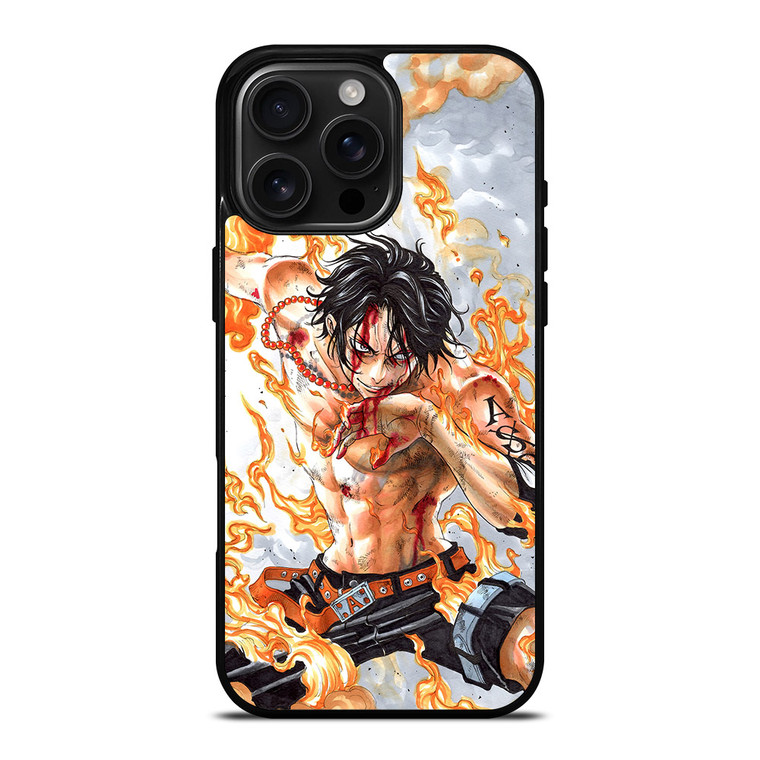 PORTGAS D ACE BLEEDING iPhone 16 Pro Max Case