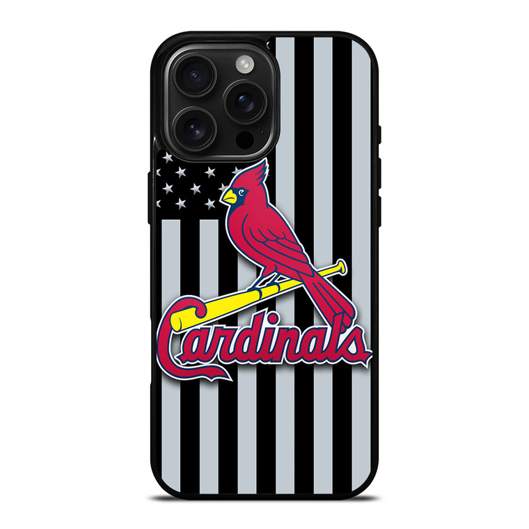 ST LOUIS CARDINALS LOGO 3 iPhone 16 Pro Max Case
