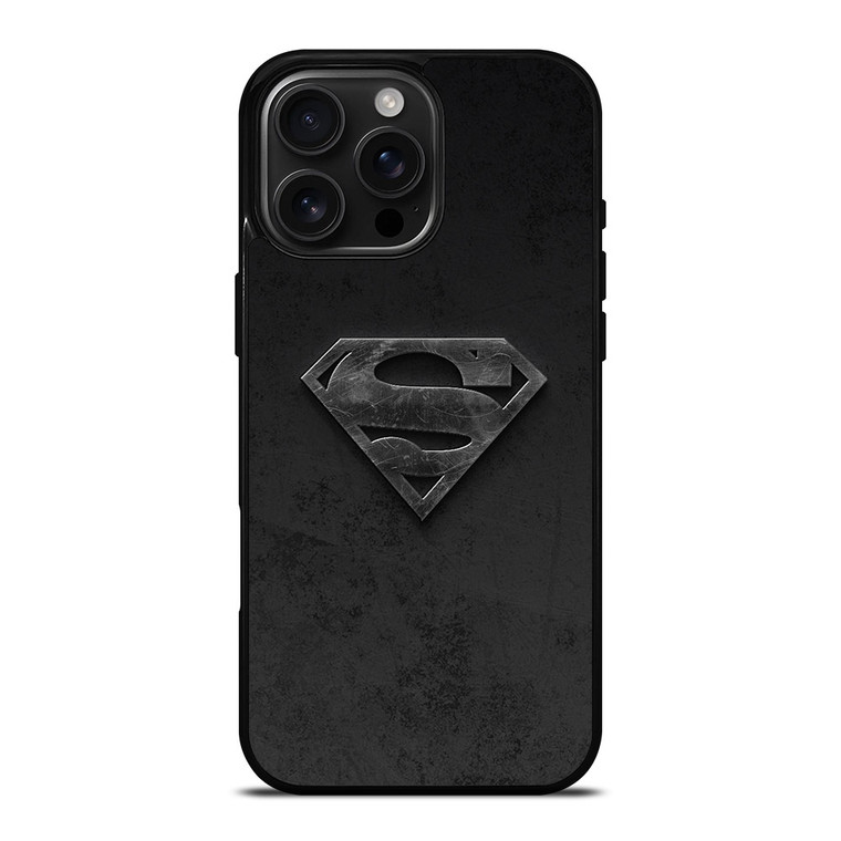 SUPERMAN BLACK LOGO iPhone 16 Pro Max Case