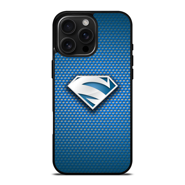 SUPERMAN ELECTRIC BLUE LOGO iPhone 16 Pro Max Case