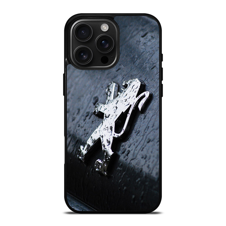 WET PEUGEOT LOGO iPhone 16 Pro Max Case