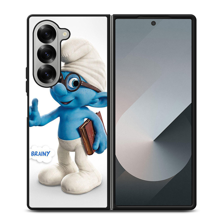 BRAINY THE SMURF Samsung Z Fold 6 Case BRAINY THE SMURF Samsung Z Fold 6 Case