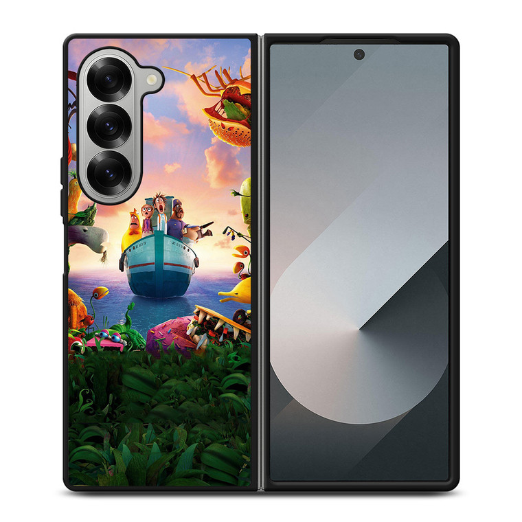CLOUDY WITH A MEATBALLS Samsung Z Fold 6 Case