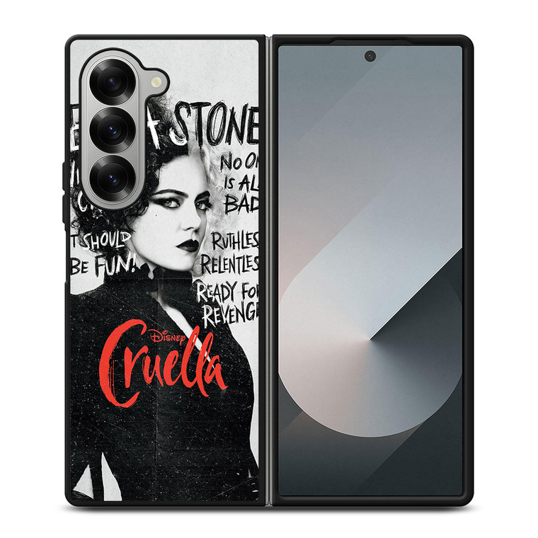 CRUELLA EMMA STONE Samsung Z Fold 6 Case
