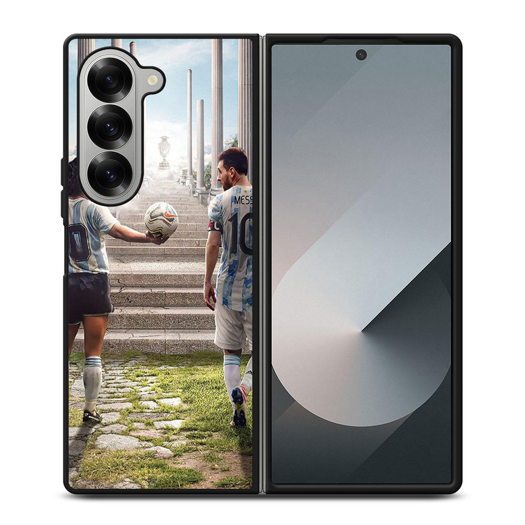 DIEGO MARADONA AND LIONEL MESSI Samsung Z Fold 6 Case