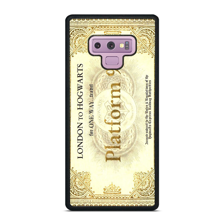 HARRY POTTER TICKET LONDON HOGWARTS Samsung Galaxy Note 9 Case HARRY POTTER TICKET LONDON HOGWARTS Samsung Galaxy Note 9 Case