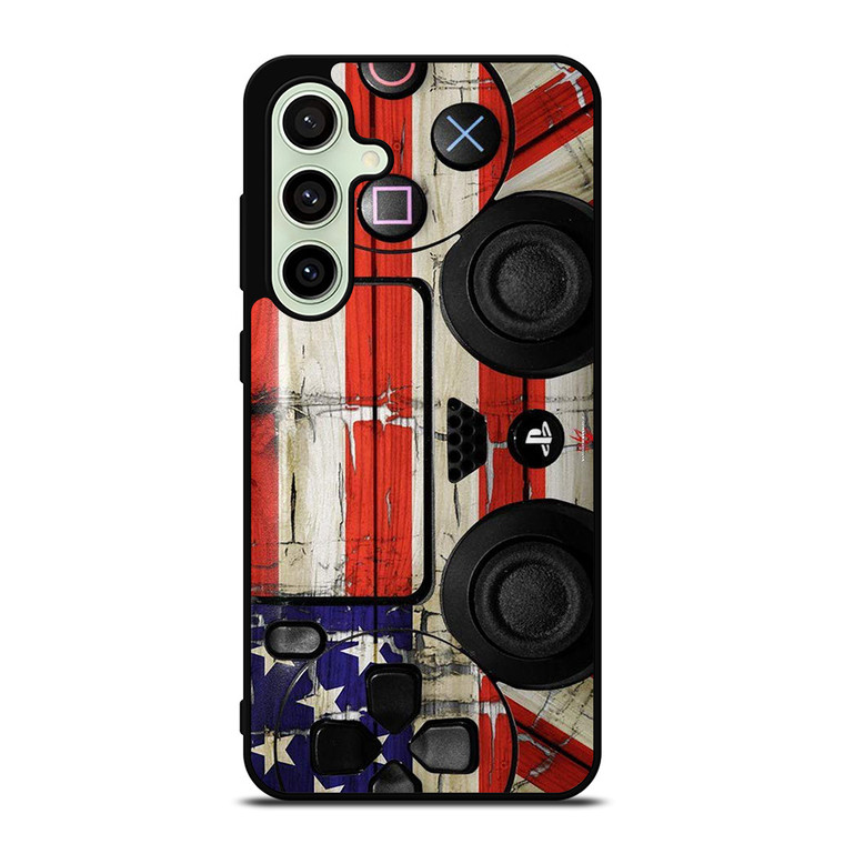PS4 CONTROLLER AMERICAN Samsung Galaxy S24 FE Case