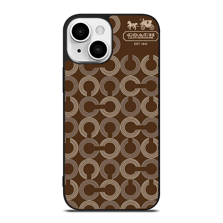 COACH PATTERN LOGO iPhone 13 Mini Case
