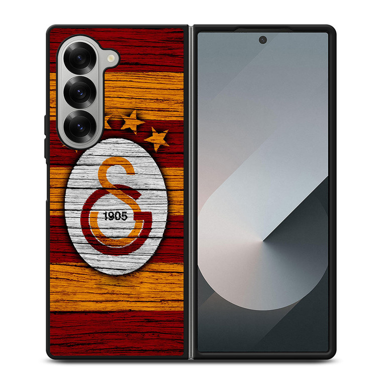 GALATASARAY FC LOGO WOODEN Samsung Z Fold 6 Case