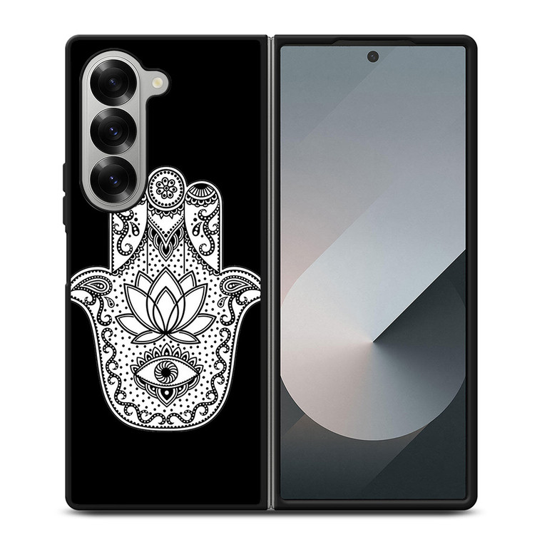 HAMSA EVIL EYE HAND 3 Samsung Z Fold 6 Case