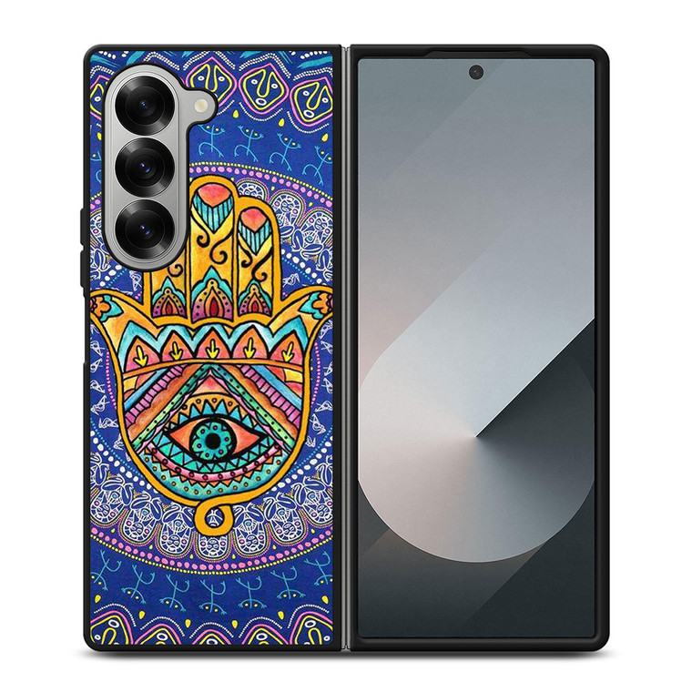 HAMSA EVIL EYE HAND Samsung Z Fold 6 Case