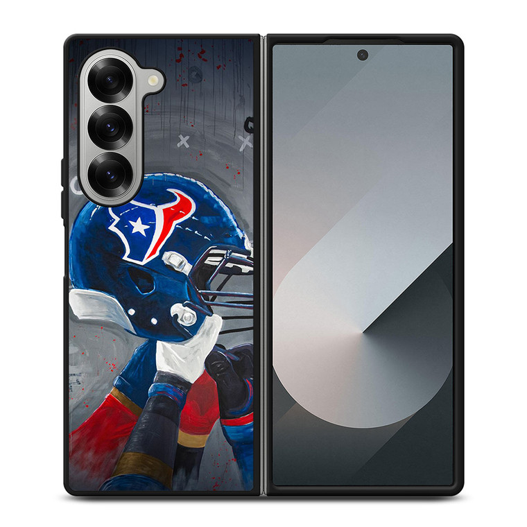 HOUSTON TEXANS HELMET 3 Samsung Z Fold 6 Case