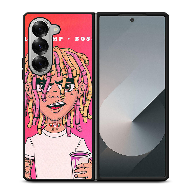 LIL PUMP BOSS CARTOON Samsung Z Fold 6 Case