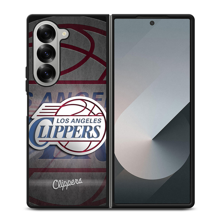 LOS ANGELES CLIPPERS LOGO 3 Samsung Z Fold 6 Case