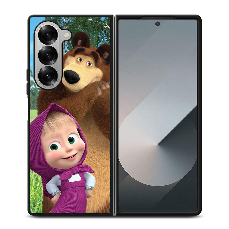 MASHA AND THE BEAR CUTE Samsung Z Fold 6 Case