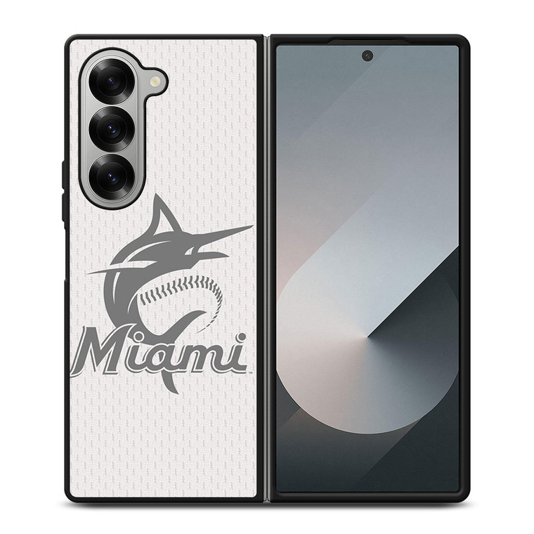 MIAMI MARLINS MLB LOGO 2 Samsung Z Fold 6 Case