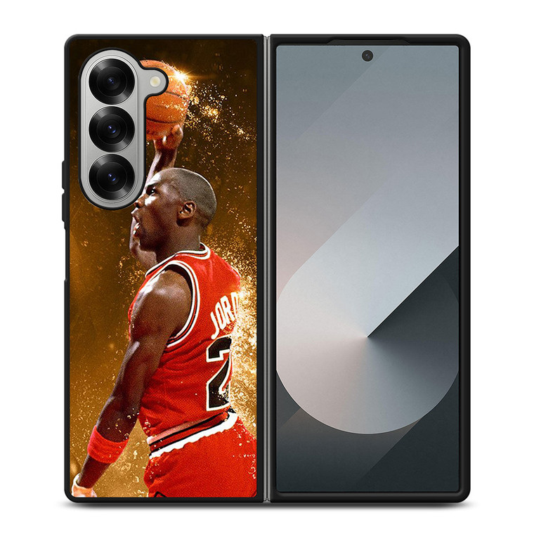 MICHAEL JORDAN CHICAGO BULLS Samsung Z Fold 6 Case