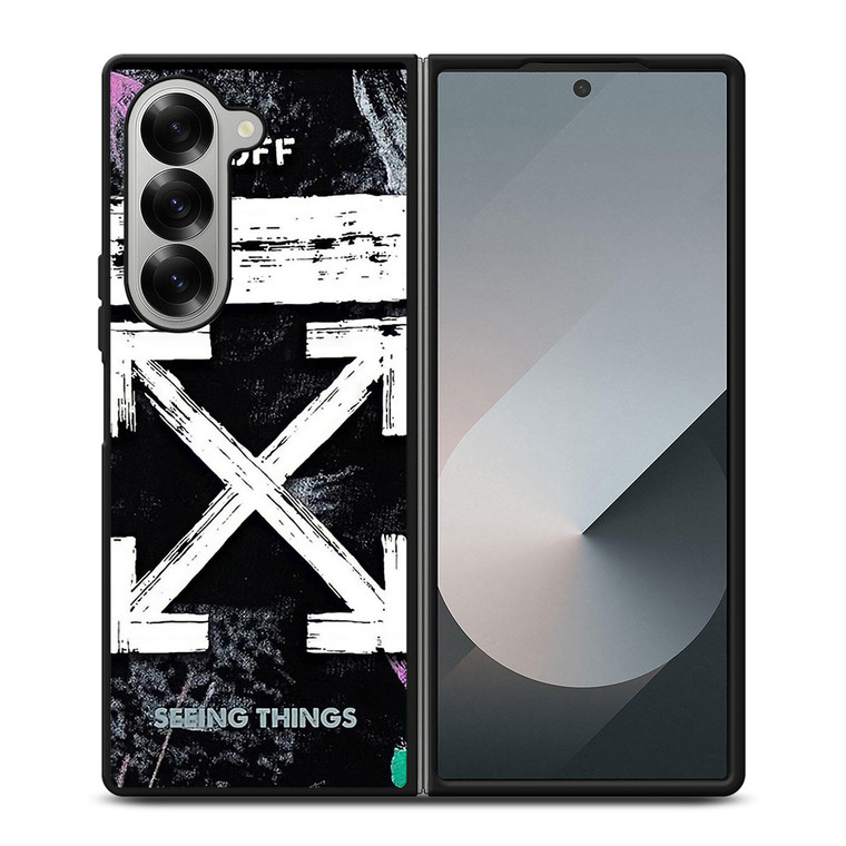 OFF WHITE LOGO 2 Samsung Z Fold 6 Case