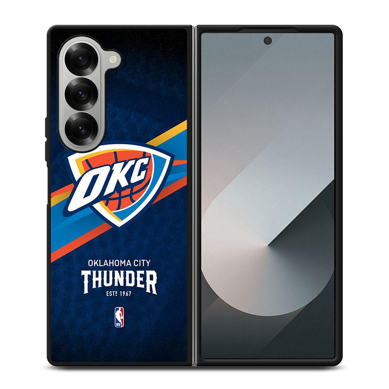 OKLAHOMA CITY THUNDER LOGO 2 Samsung Z Fold 6 Case