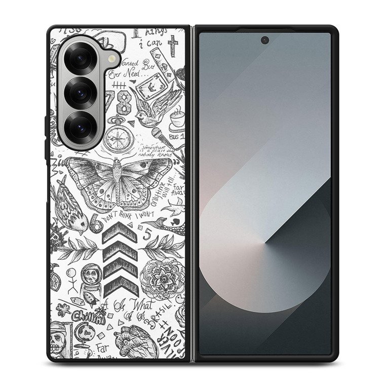 ONE DIRECTION TATTOOS Samsung Z Fold 6 Case