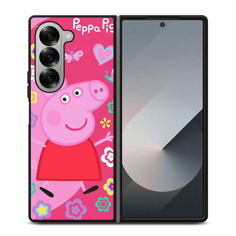 PEPPA PIG CUTE Samsung Z Fold 6 Case