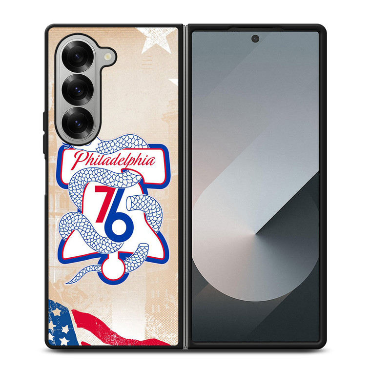 PHILADELPHIA 76ERS LOGO 3 Samsung Z Fold 6 Case