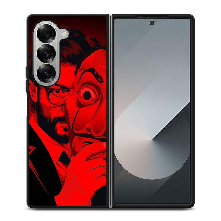 PROFESSOR MONEY HEIST Samsung Z Fold 6 Case